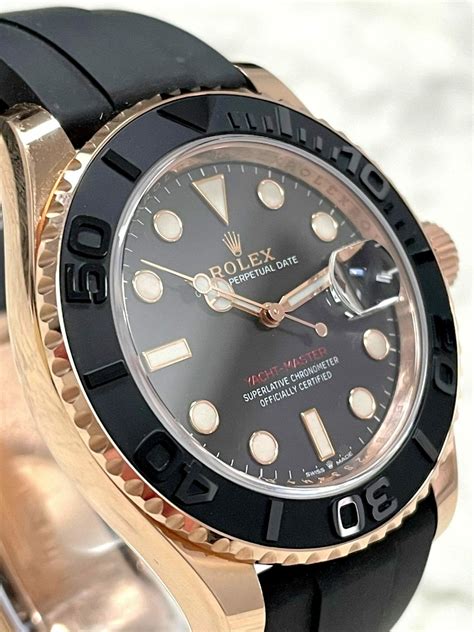 rolex yachtmaster rose gold case.